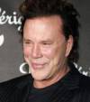 The photo image of Mickey Rourke, starring in the movie "The Wrestler"