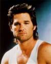 The photo image of Kurt Russell, starring in the movie "Escape from New York"
