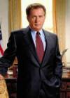 The photo image of Martin Sheen, starring in the movie "Wall Street"