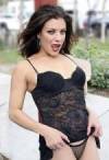 The photo image of Tiffany Shepis, starring in the movie "The Band from Hell"