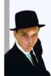 The photo image of Frank Sinatra, starring in the movie "Guys and Dolls"