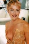 The photo image of Sharon Stone, starring in the movie "The Year of Getting to Know Us"