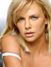 The photo image of Charlize Theron, starring in the movie "Head in the Clouds"