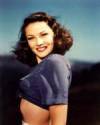 The photo image of Gene Tierney, starring in the movie "The Razor's Edge"