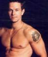 The photo image of Mark Wahlberg, starring in the movie "Rock Star"