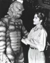 The photo image of Julie Adams, starring in the movie "Creature from the Black Lagoon"