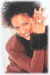 The photo image of Debbie Allen, starring in the movie "Blank Check"