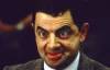 The photo image of Rowan Atkinson, starring in the movie "Rat Race"