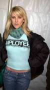 The photo image of Andrea Bendewald, starring in the movie "Employee of the Month"