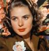 The photo image of Ingrid Bergman, starring in the movie "Casablanca"