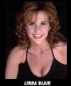 The photo image of Linda Blair, starring in the movie "Hell Night"