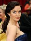 The photo image of Emily Blunt, starring in the movie "The Young Victoria"