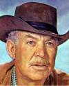 The photo image of Ward Bond, starring in the movie "Hondo"