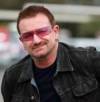 The photo image of Bono, starring in the movie "Brüno"
