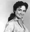 The photo image of Susan Cabot, starring in the movie "War of the Satellites"