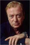 The photo image of Michael Caine, starring in the movie "Batman Begins"