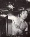 The photo image of George Chuvalo, starring in the movie "The Fly"