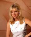 The photo image of Barbara Crampton, starring in the movie "From Beyond"