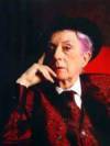 The photo image of Quentin Crisp, starring in the movie "Orlando"