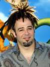 The photo image of Adam Duritz, starring in the movie "Farce of the Penguins"