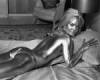 The photo image of Shirley Eaton, starring in the movie "007 Goldfinger"