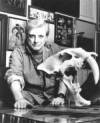 The photo image of Harlan Ellison, starring in the movie "Dreams with Sharp Teeth"