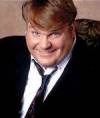 The photo image of Chris Farley, starring in the movie "Wayne's World 2"
