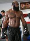 The photo image of Kevin 'Kimbo Slice' Ferguson, starring in the movie "Blood and Bone"