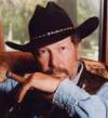 The photo image of Kinky Friedman, starring in the movie "The Texas Chainsaw Massacre 2"