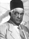 The photo image of Sydney Greenstreet, starring in the movie "Casablanca"