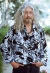 The photo image of Arlo Guthrie, starring in the movie "Woodstock"