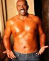 The photo image of Steve Harvey, starring in the movie "Why We Laugh: Black Comedians on Black Comedy"