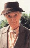 The photo image of Joan Hickson, starring in the movie "At Bertram's Hotel"