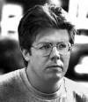The photo image of John Hughes, starring in the movie "The Breakfast Club"