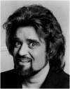The photo image of Wolfman Jack, starring in the movie "Motel Hell"