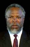 The photo image of John Kani, starring in the movie "The Ghost and the Darkness"