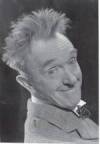 The photo image of Stan Laurel, starring in the movie "Scram!"