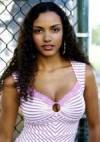 The photo image of Jessica Lucas, starring in the movie "Amusement"