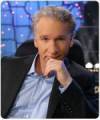 The photo image of Bill Maher, starring in the movie "Religulous"