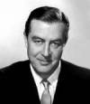 The photo image of Ray Milland, starring in the movie "Escape to Witch Mountain"