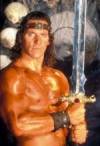 The photo image of Ralf Moeller, starring in the movie "Gladiator"