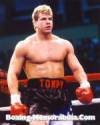 The photo image of Tommy Morrison, starring in the movie "Rocky V"