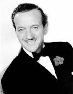 The photo image of David Niven. Down load movies of the actor David Niven. Enjoy the super quality of films where David Niven starred in.