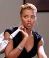 The photo image of Eva Pigford, starring in the movie "Crossover"