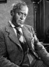 The photo image of Basil Radford, starring in the movie "The Lady Vanishes"