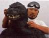 The photo image of Kenpachiro Satsuma, starring in the movie "Godzilla vs. Hedorah"