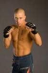 The photo image of Georges St. Pierre, starring in the movie "Death Warrior"