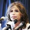 The photo image of Steven Tyler, starring in the movie "Wayne's World 2"