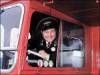 The photo image of Reg Varney, starring in the movie "On the Buses"