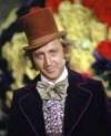 The photo image of Gene Wilder, starring in the movie "Willy Wonka & the Chocolate Factory"